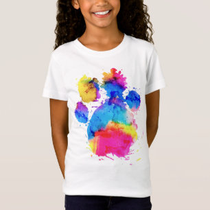 Hunde in farbenfrohen Aquarellfarben-T - Shirt
