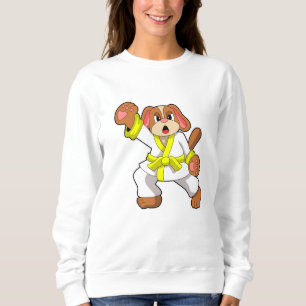 Hunde in Karate Martial Arts Sweatshirt