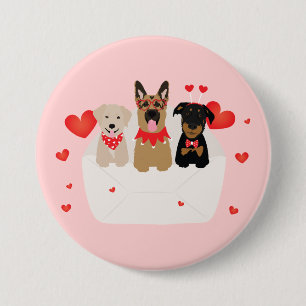 Hunde in Liebe Button