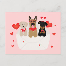 Hunde in Liebe Postkarte