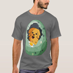 Hunde in lustigen Eieraufklebern gestalten trendig T-Shirt