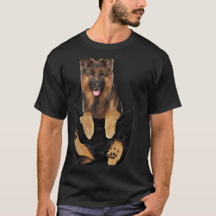 Hunde in Pocket Meme Deutsche Hirten Welpen Eigent T-Shirt