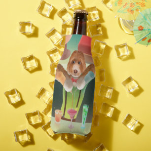 Hunde in Retro-Bar Flaschenkühler