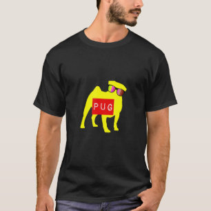 Hunde in Retro-Sonnenbrillen Pug T-Shirt