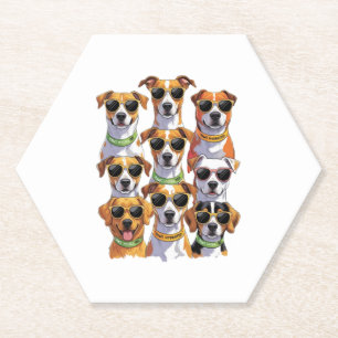 Hunde in Sonnenbrillen Paws Hydriert Untersetzer
