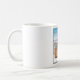 Hunde-Inbox- und Postausgangsbuchhaltung Kaffeetasse