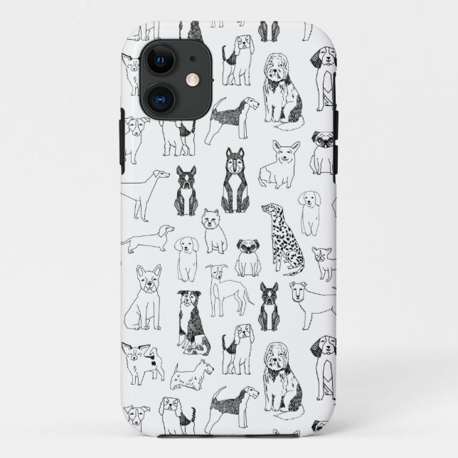 Hunde Iphone 11 Fall - Hund Handy Gehäuse, Hundede Case-Mate iPhone Hülle (Rückseite)