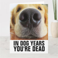 HUNDE JAHRE IHRE GEBURTSTAGS Grußkarte