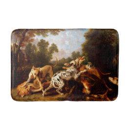 Hunde kämpfen (von Frans Snyders) Badematte