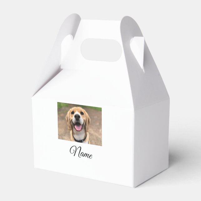 Hunde Katze Foto hinzufügen Haustiername cu benutz Geschenkschachtel (Vorderseite)