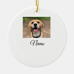 Hunde Katze Foto hinzufügen Haustiername cu benutz Keramik Ornament