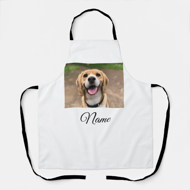 Hunde Katze Foto hinzufügen Haustiername cu benutz Schürze (Vorderseite)
