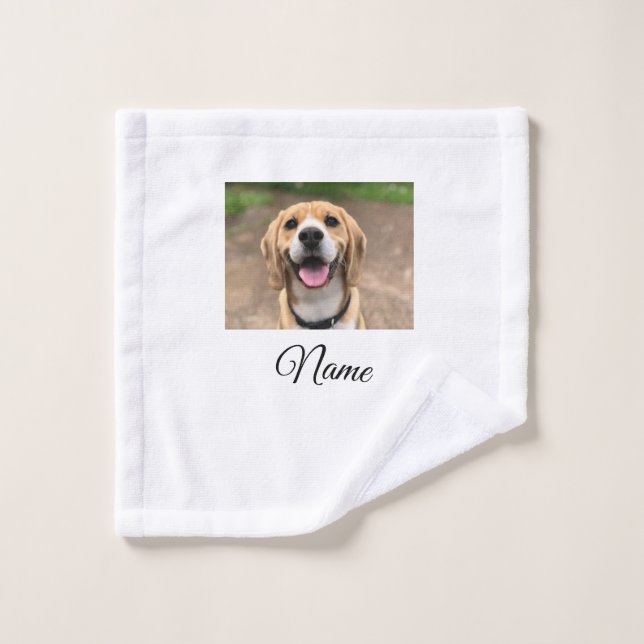 Hunde Katze Foto hinzufügen Haustiername cu benutz Waschlappen (Waschlappen)