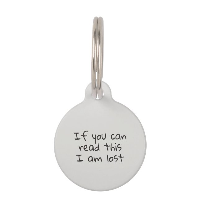 Hunde Katze Funny Spaß Passe ID anpassen Haustiermarke (Vorderseite)