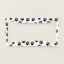 Hunde Katze Paw Prints Schwarz-weiß