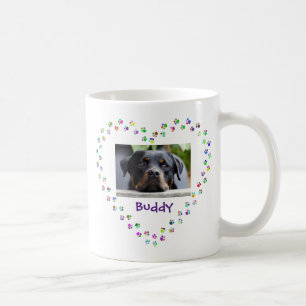 Hunde Katze Pet Lover Paw Prints Heart Foto Kaffeetasse
