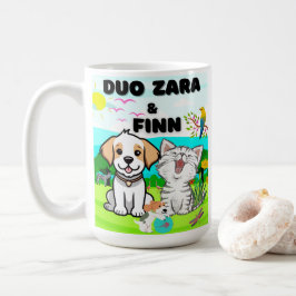 Hunde, Katzen, Fühlerfreude inmitten der Natur Kaffeetasse