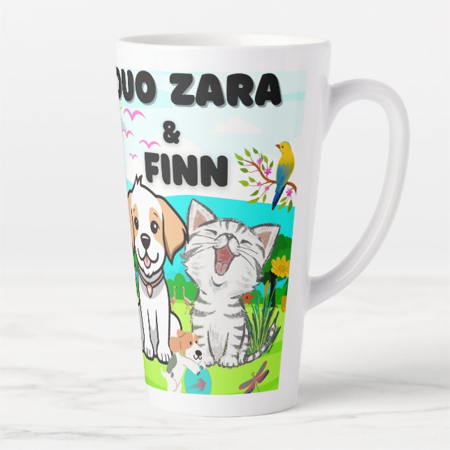 Hunde, Katzen, Fühlerfreude inmitten der Natur Milchtasse (Rechts)