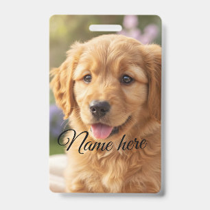 Hunde-Katzen-Name Foto-Vorlage einfach minimalisti Ausweis