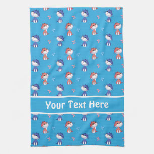 Hunde Katzen und Niedliche Schmetterlinge Muster Geschirrtuch