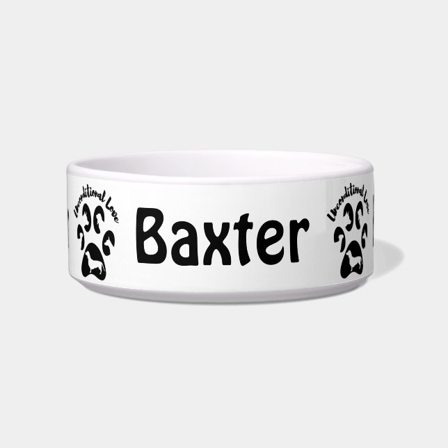 Hunde Keramik Pet Bowl ohne Bedingungen Liebe Napf (Vorderseite)