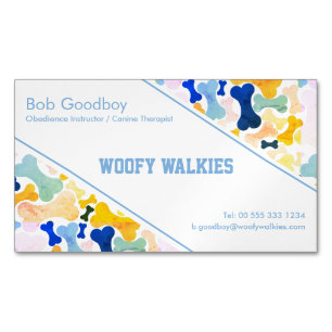 Hunde-Knochen-Design-Geschäft StationierungsVisite Magnetische Visitenkarte