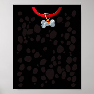 Hunde Kostüme Dalmations Spots Puppy Print Hallowe Poster