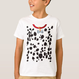 Hunde Kostüme Dalmations Spots Puppy Print Hallowe T-Shirt