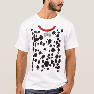 Hunde Kostüme Dalmations Spots Puppy Print Hallowe T-Shirt