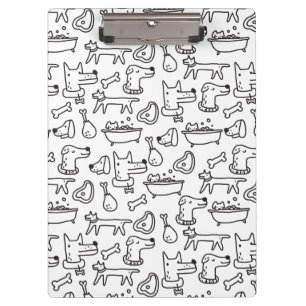 Hunde-Kritzeleien-Clipboard Klemmbrett