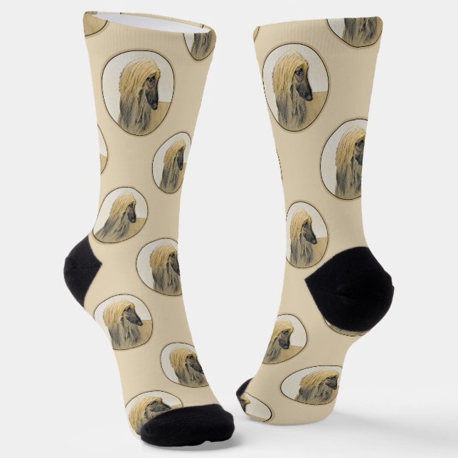 Hunde Kunst Socken (Gewinkelt)