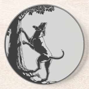 Hunde Kunst trinken Küste jagen Hunde Untersetzer