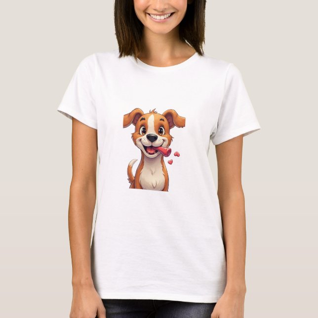 Hunde lächeln Frauen T - Shirt (Vorderseite)