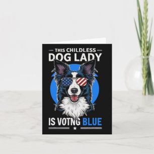 Hunde Lady Election 2024 Demokrat Liberale Feminis Karte