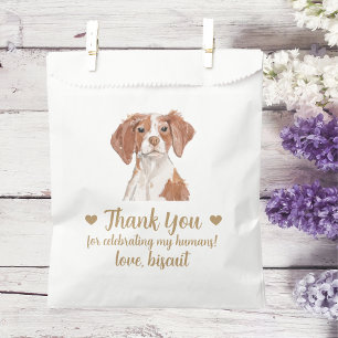 Hunde-Leckerei-Hochzeitsgunstbeutel Geschenktütchen
