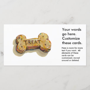 Hunde-Leckerei-Karten für Hunde Party Veranstaltun Ankündigung