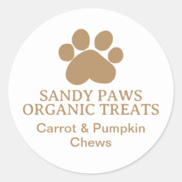 Hunde Leckereien Kleinunternehmen Hausgemachte Ges Runder Aufkleber