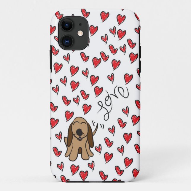 Hunde-Liebe Case-Mate iPhone Hülle (Rückseite)