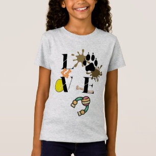 "Hunde-Liebe"-Girl T-Shirt