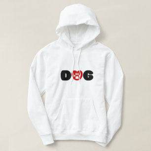 Hunde Liebe Herz Hoodie