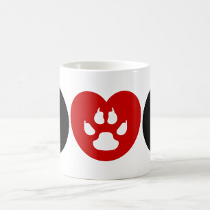 Hunde Liebe Herz Kaffeetasse