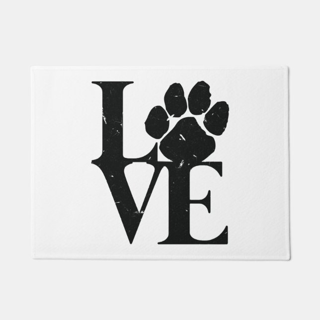 Hunde Liebe Hunde Fußmatte (Vorderseite)
