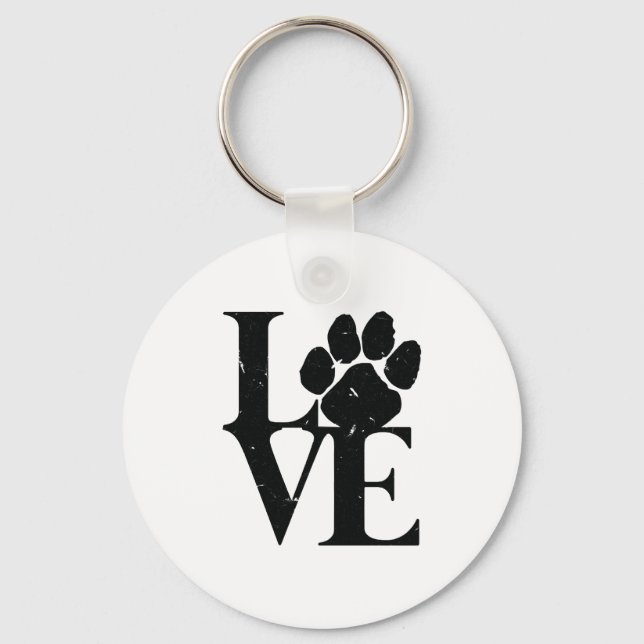 Hunde Liebe Hunde Schlüsselanhänger (Vorderseite)