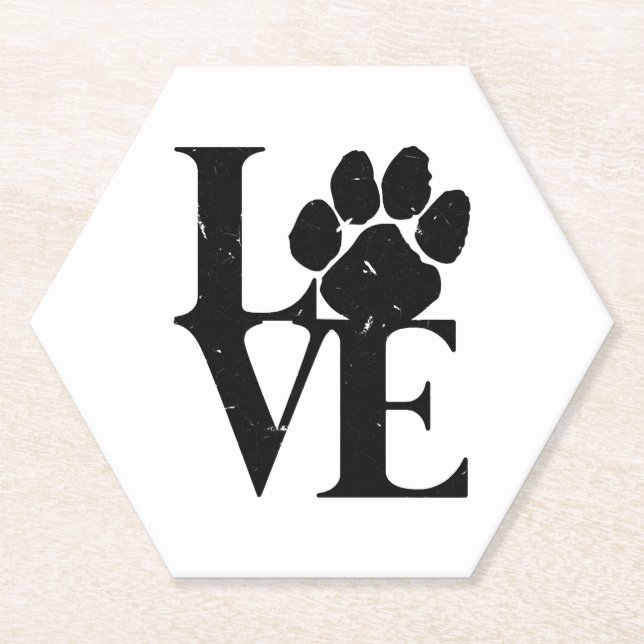 Hunde Liebe Hunde Untersetzer (Vorderseite)