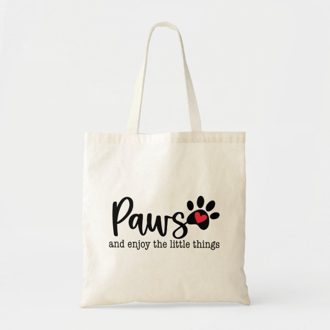 Hunde-Liebe Inspiration Zitat Tragetasche (Vorne)