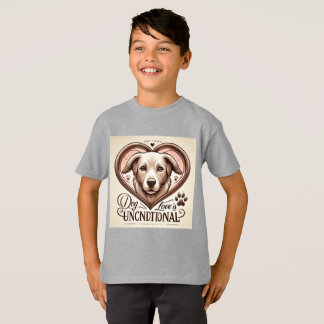 "Hunde Liebe ist bedingungslos - Heartwärming Hund T-Shirt