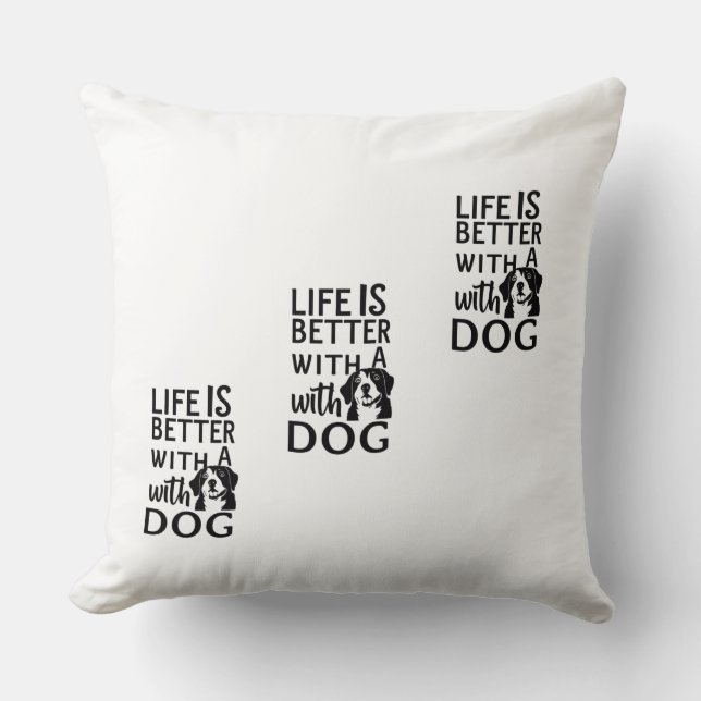Hunde Liebe Kissen (Vorderseite)