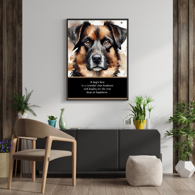Hunde Liebe Poster (Dogs Love Poster)