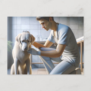 Hunde-Liebe Postkarte