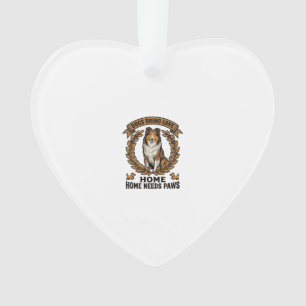 Hunde-Liebe-Shirt Vintage-Gravur Lorbeer-Design_1 Ornament